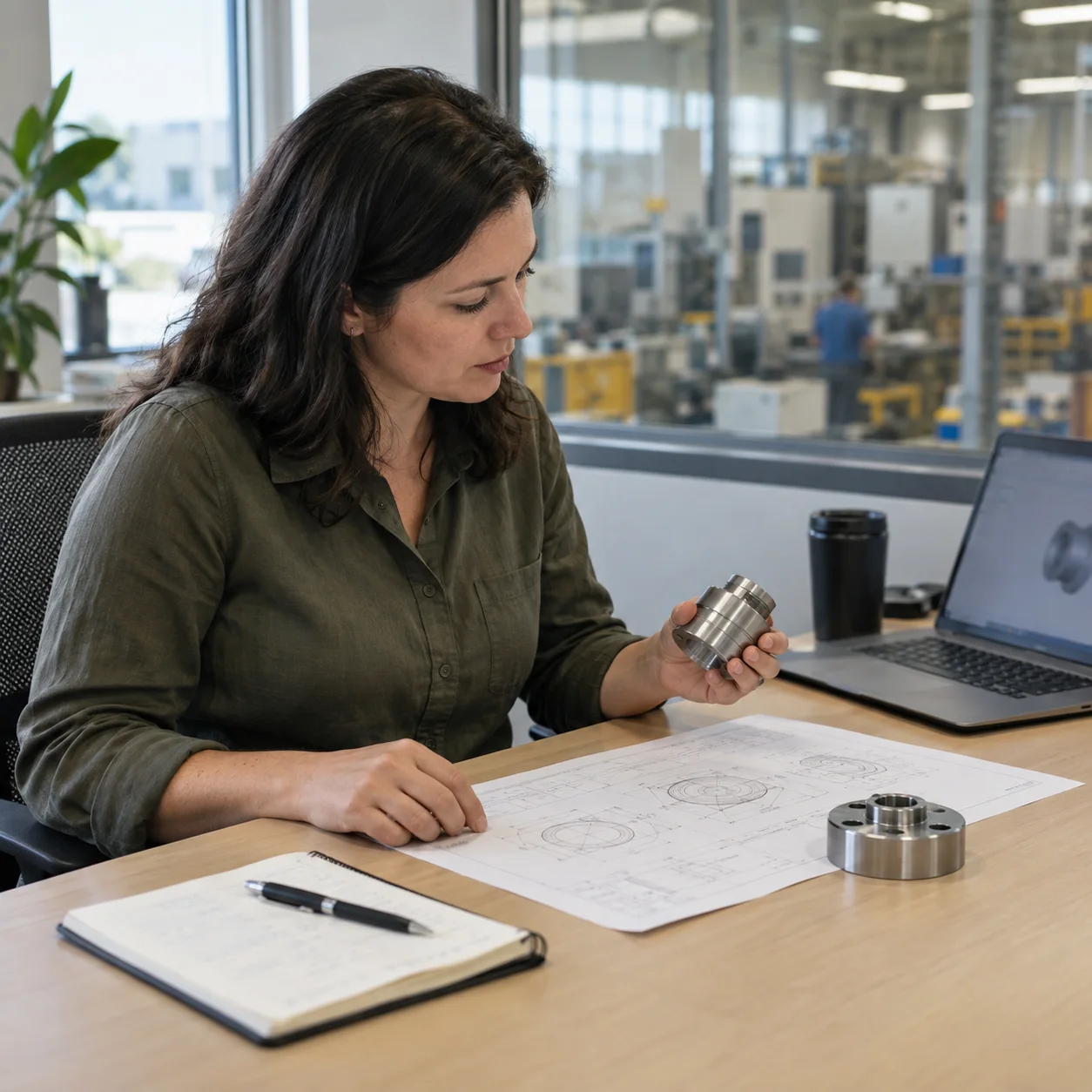Procurement Teams Procurement team using a digital ordering platform for CNC parts