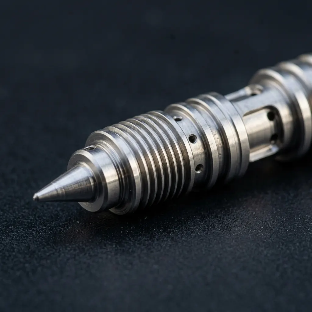 Precision pneumatic & hydraulic valve needles produced with Swiss CNC machining