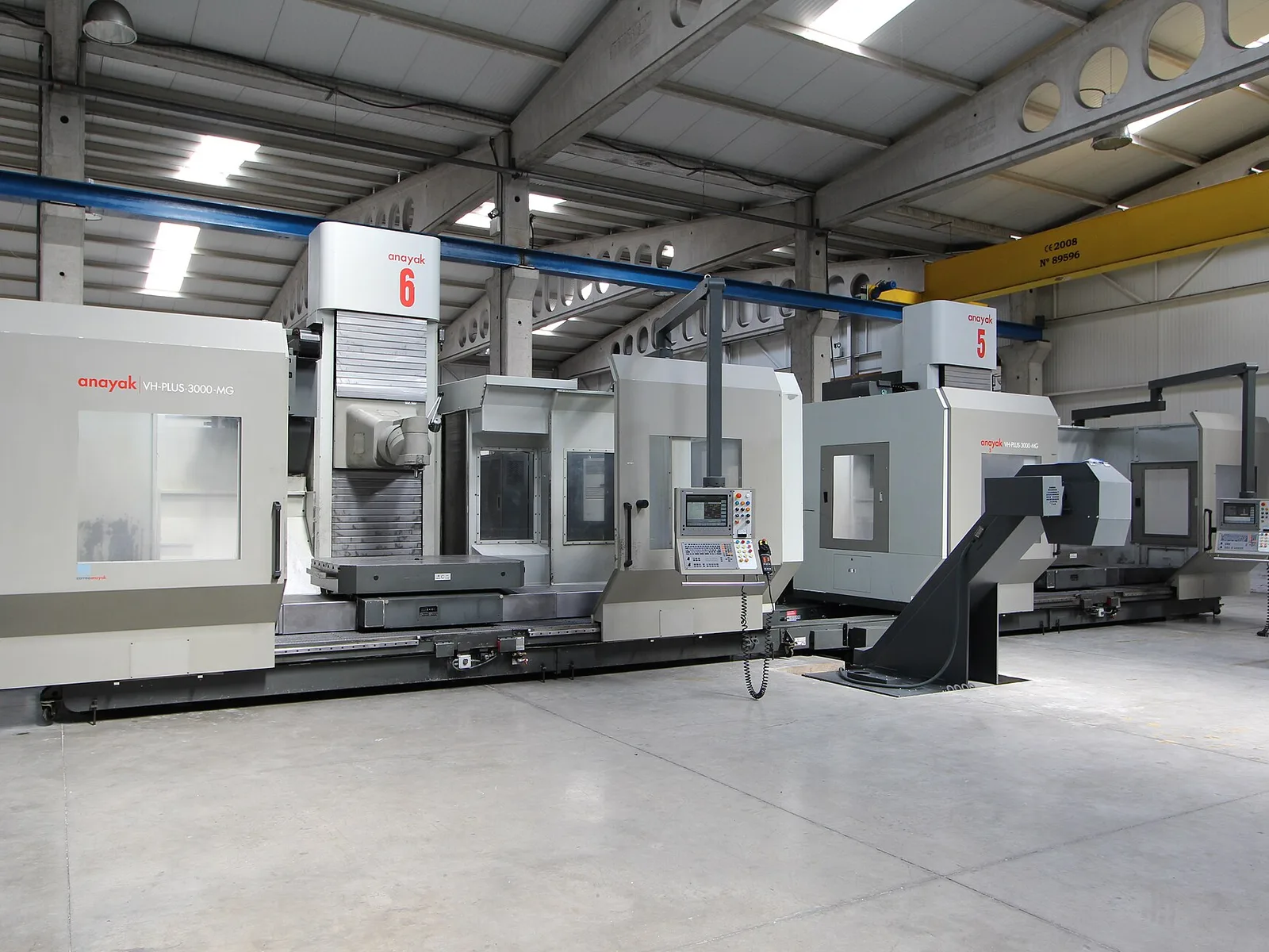 Organized CNC machining facility with multiple production centers
