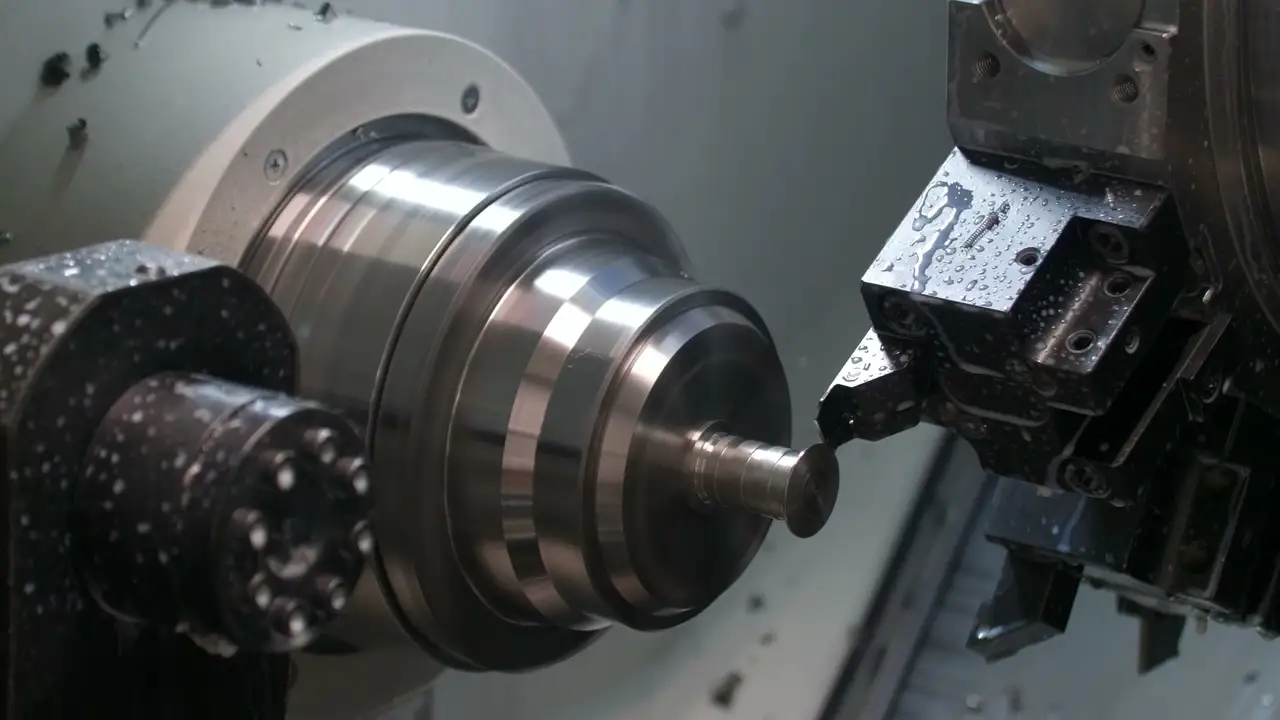 Swiss CNC machining a precision component